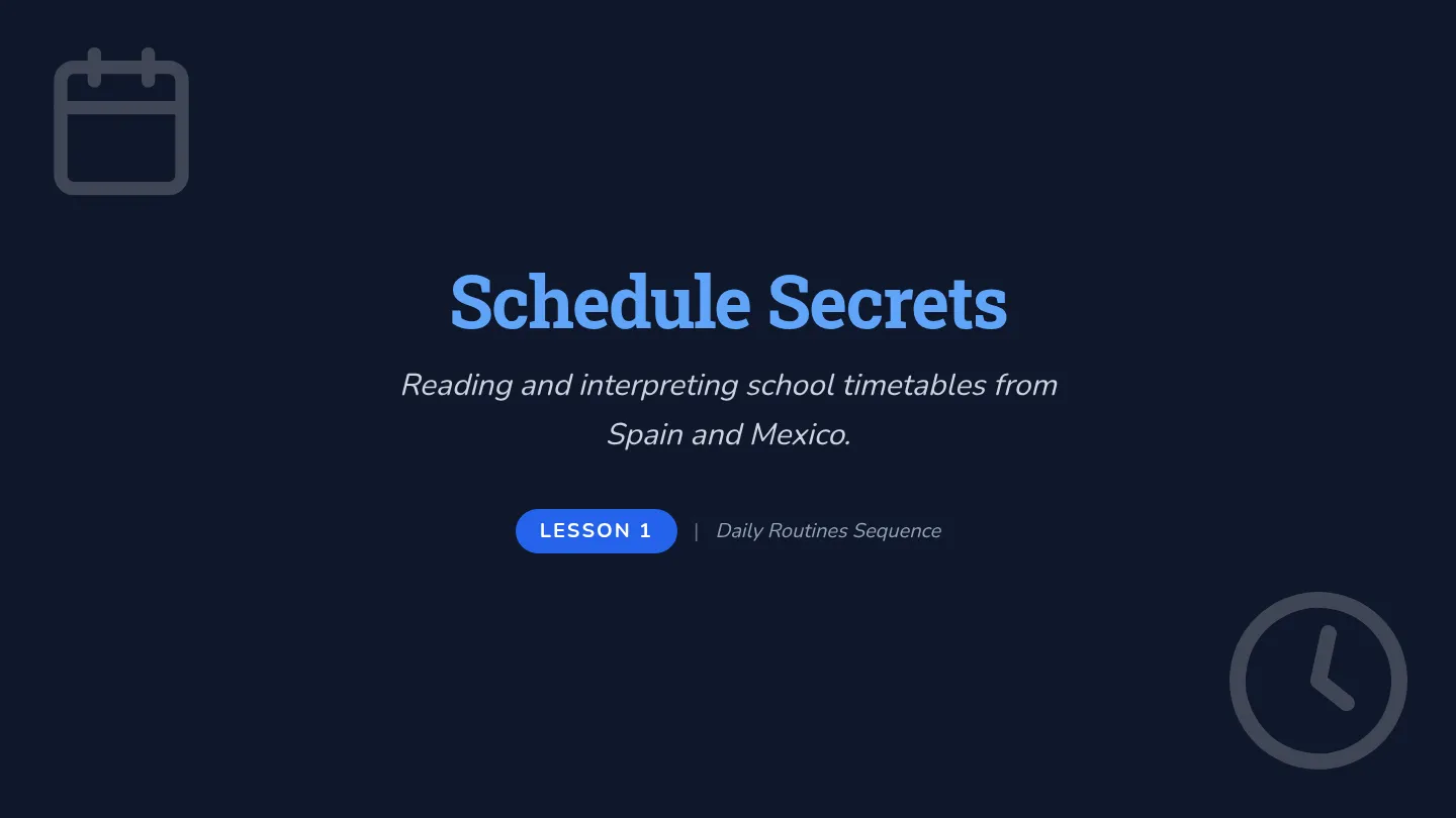 Schedule Secrets Slides
