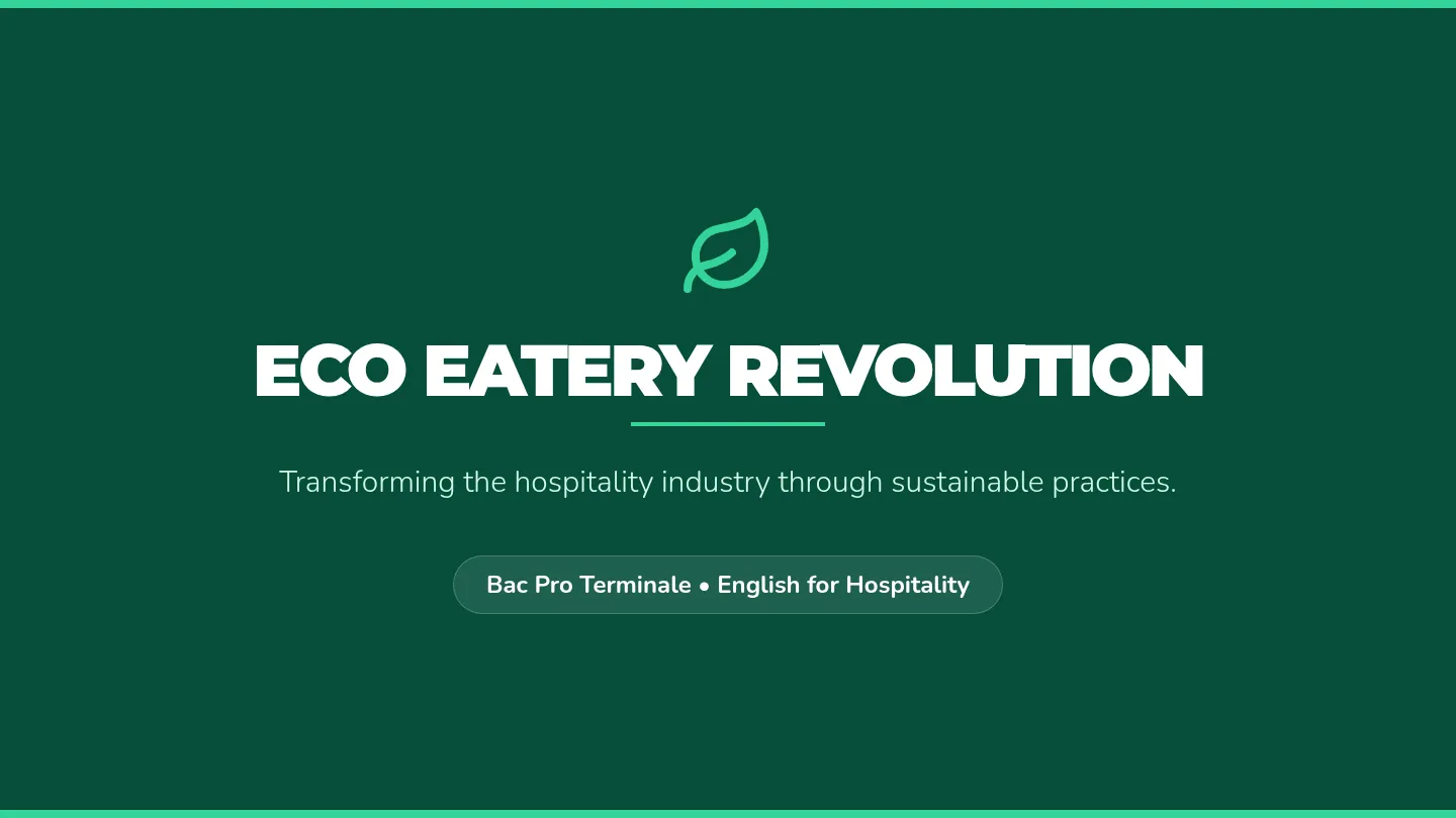 Eco Eatery Slides