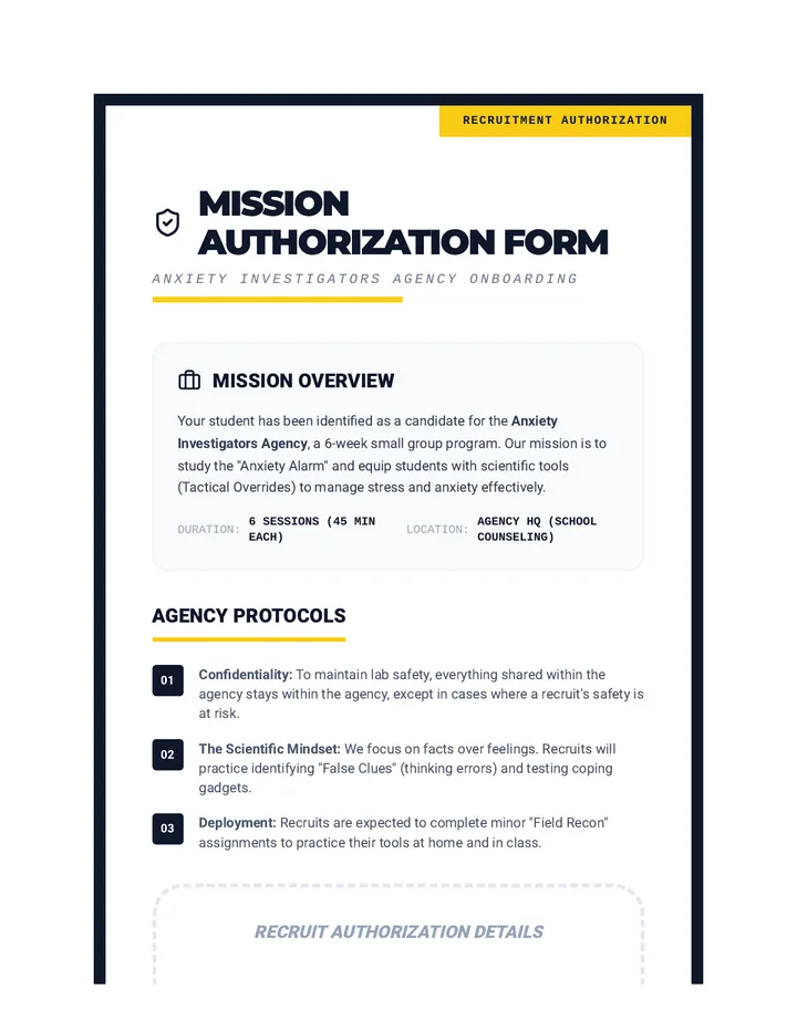Agency Recruitment Permission Form