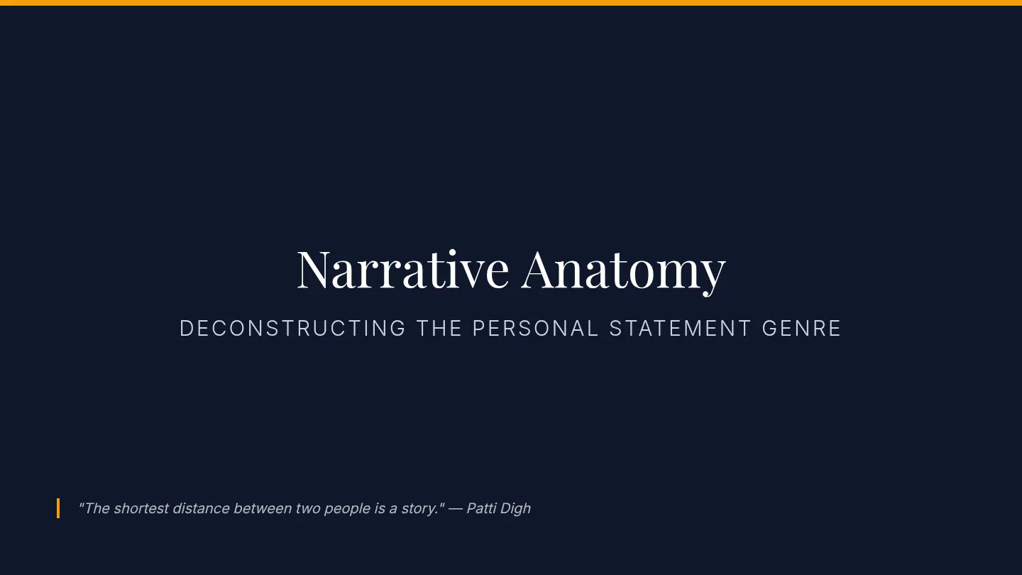 Narrative Anatomy Slides