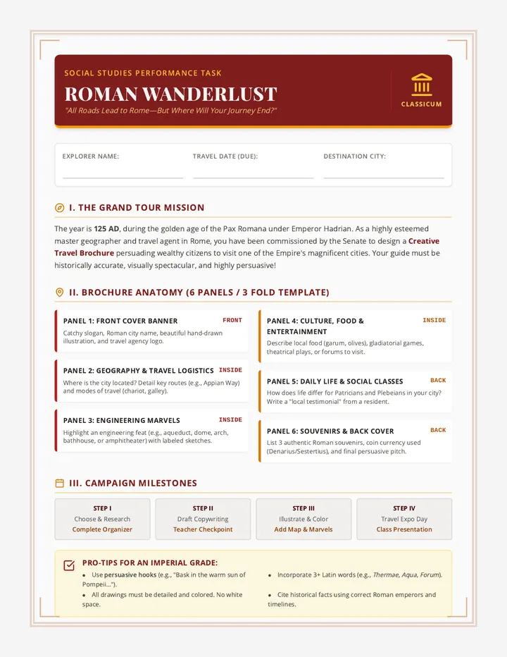 Roman Wanderlust Student Guide