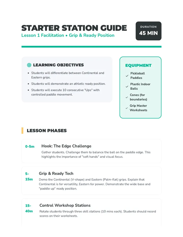 Starter Station Guide