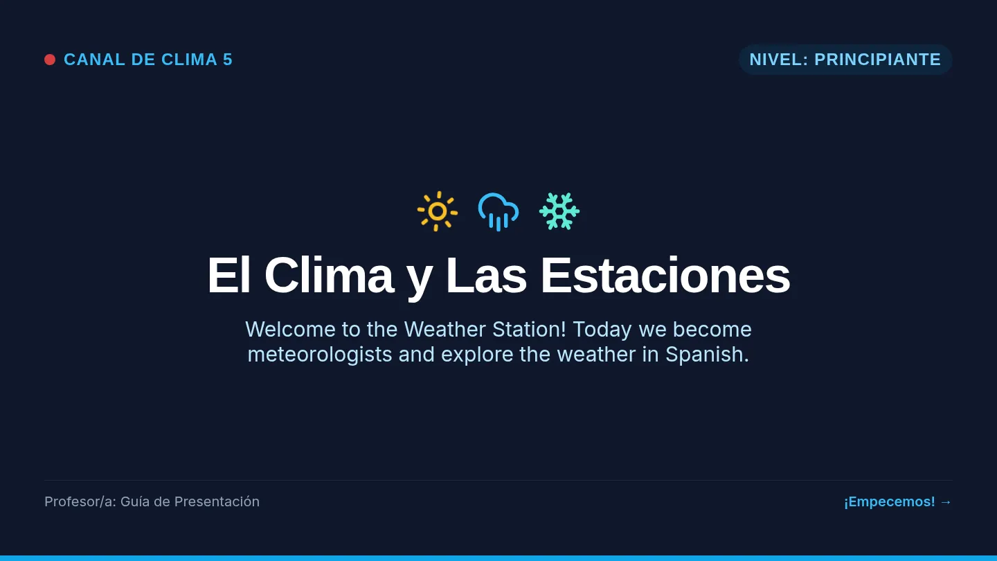 Clima y Estaciones Slides