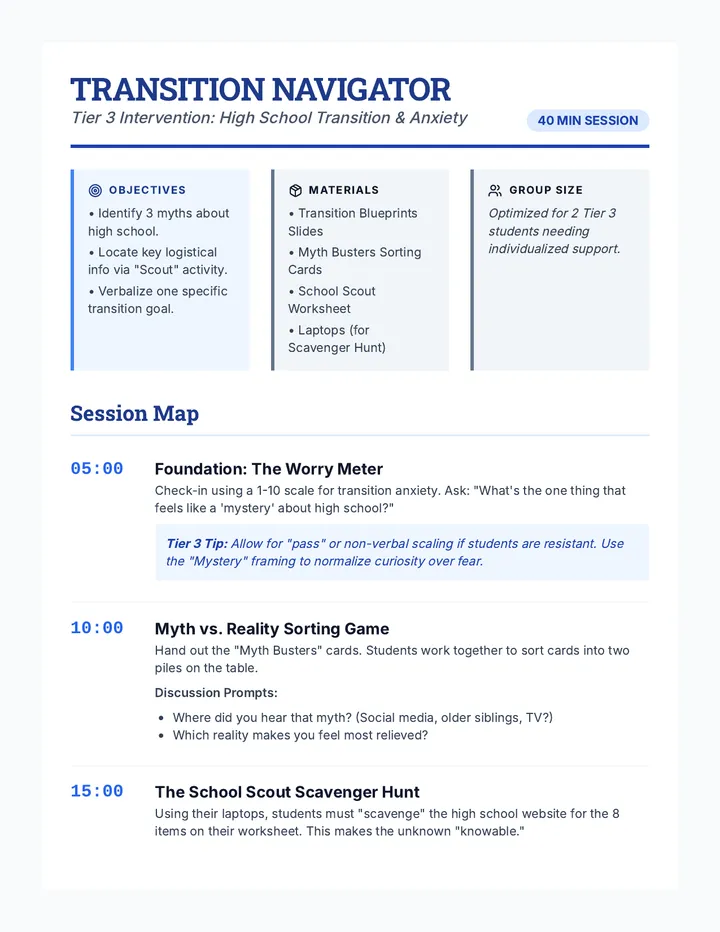 Transition Navigator Guide