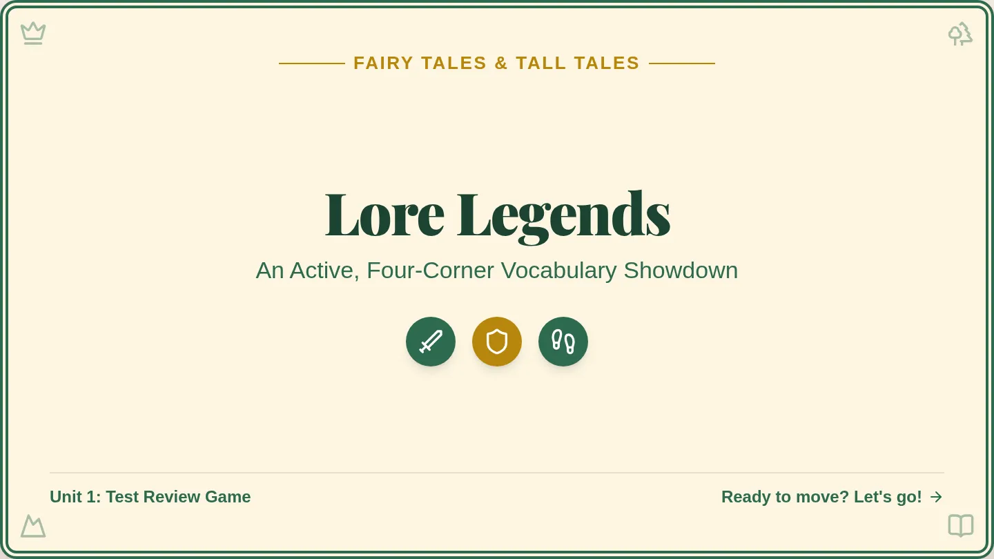 Lore Legends Slides