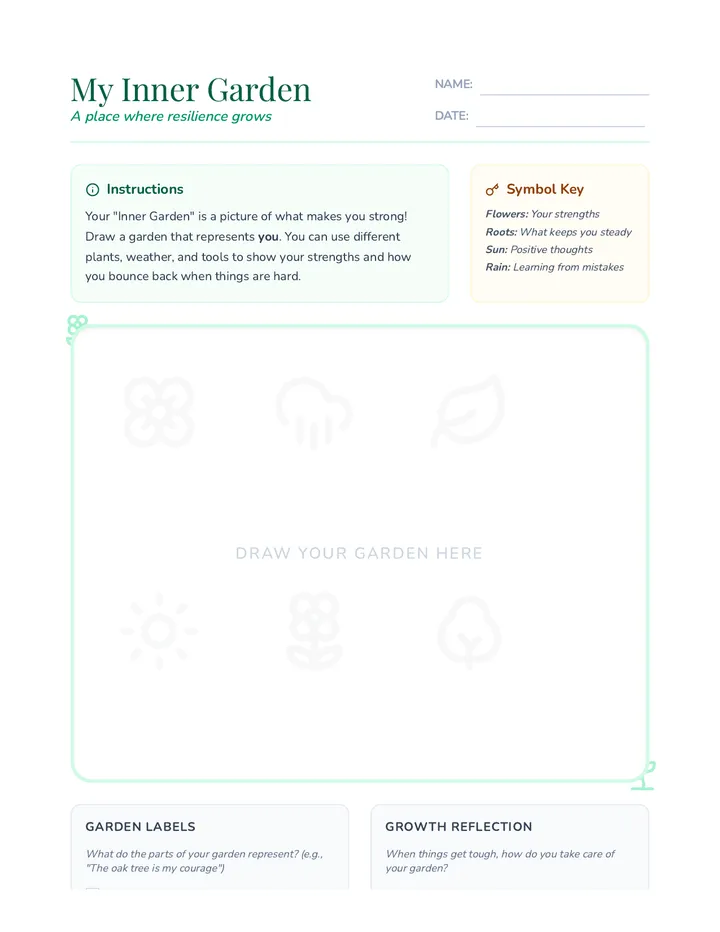Resilience Garden Project Worksheet