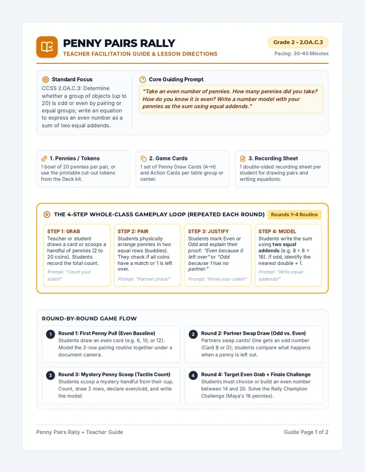 Penny Pairs Game Guide