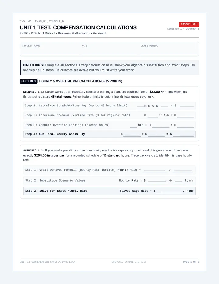 Compensation Crunch Test Version B