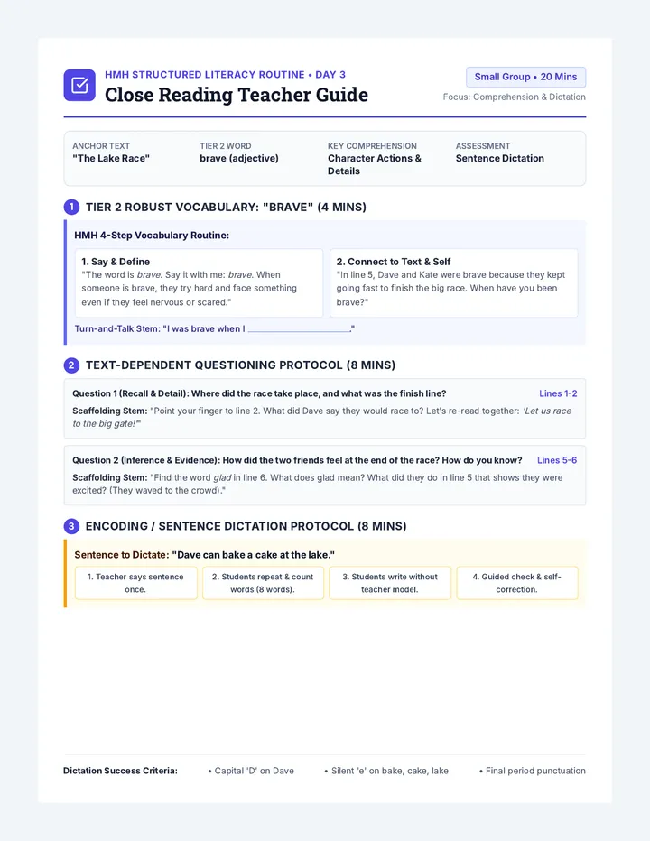 Close Reading Teacher Guide