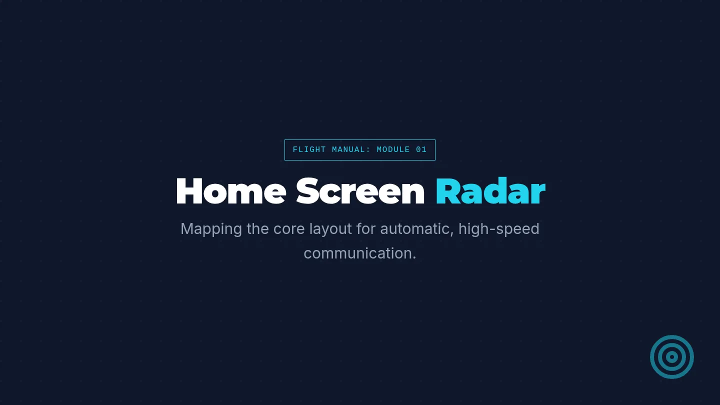 Home Screen Radar Slides