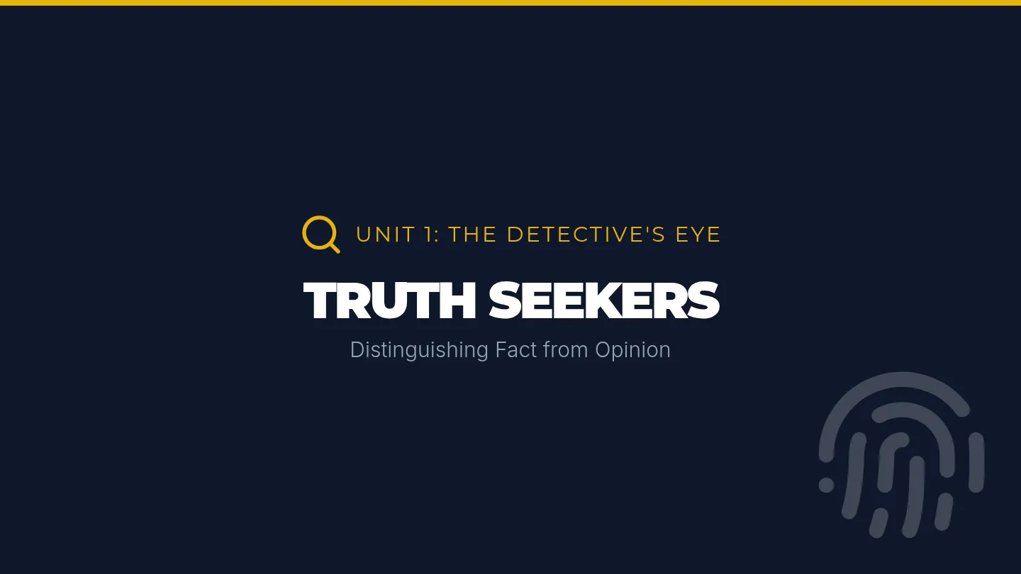 Truth Seekers Slides