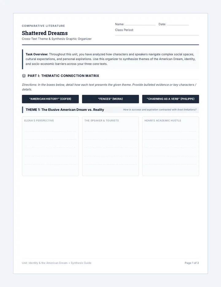 Shattered Dreams Organizer