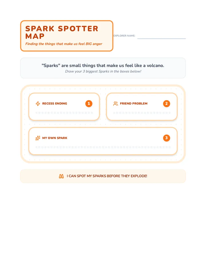 Spark Spotter Map Worksheet