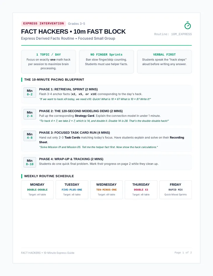 Fact Hackers Teacher Guide