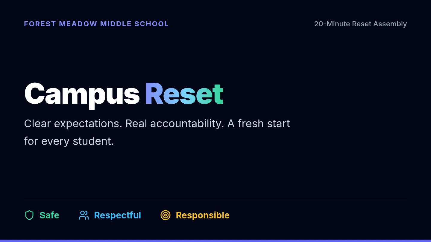 Campus Reset Assembly Slides