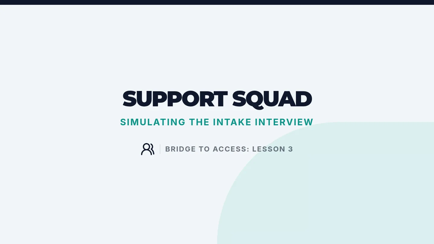 Support Squad Slides