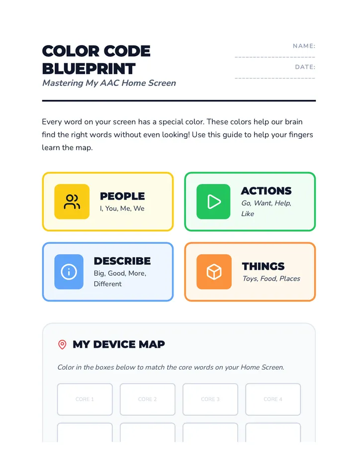 Color Code Blueprint Reference