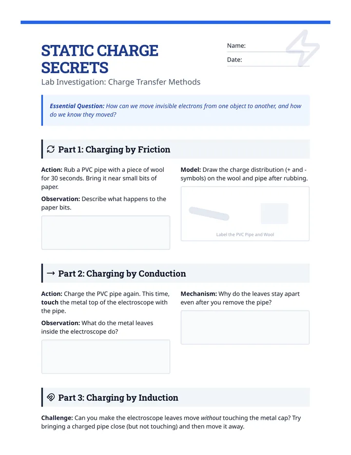 Charge Transfer Tracker Worksheet