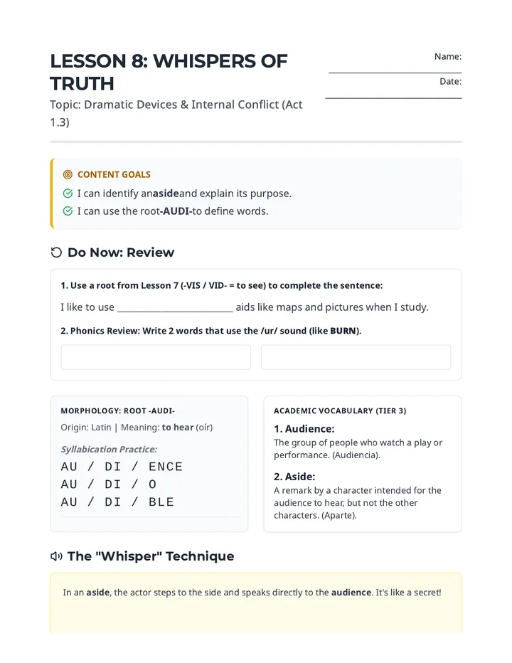 Whispers of Truth Handout