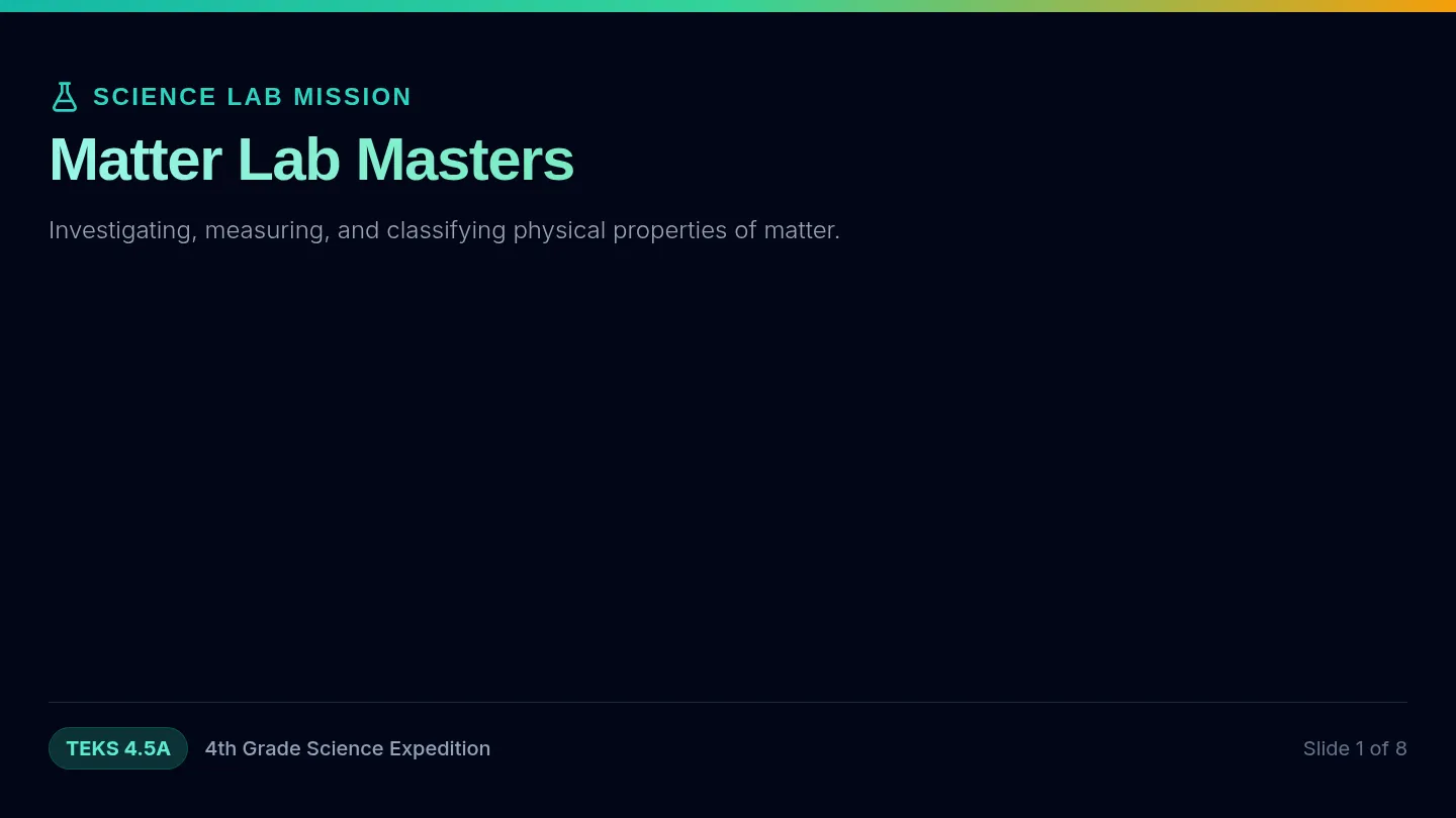Matter Lab Slides