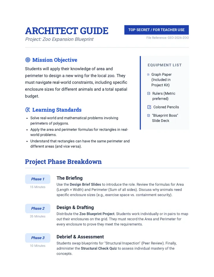 Architect Guide Lesson Plan
