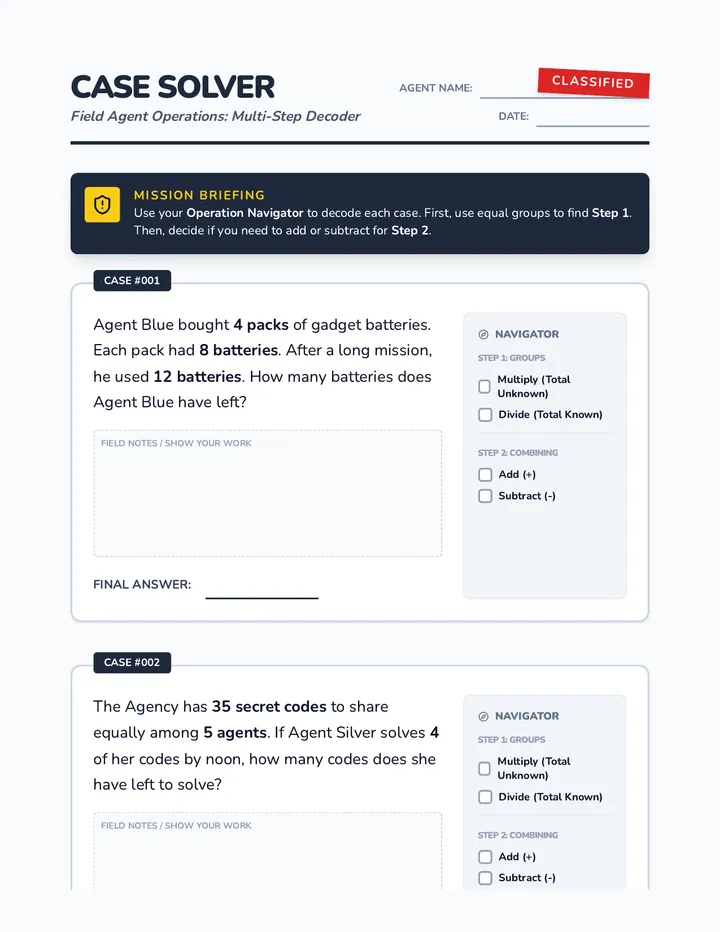 Case Solver Worksheet