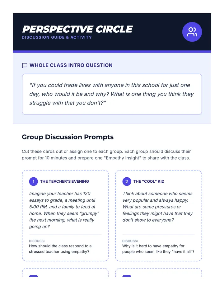 Perspective-Taking Circle Discussion Guide