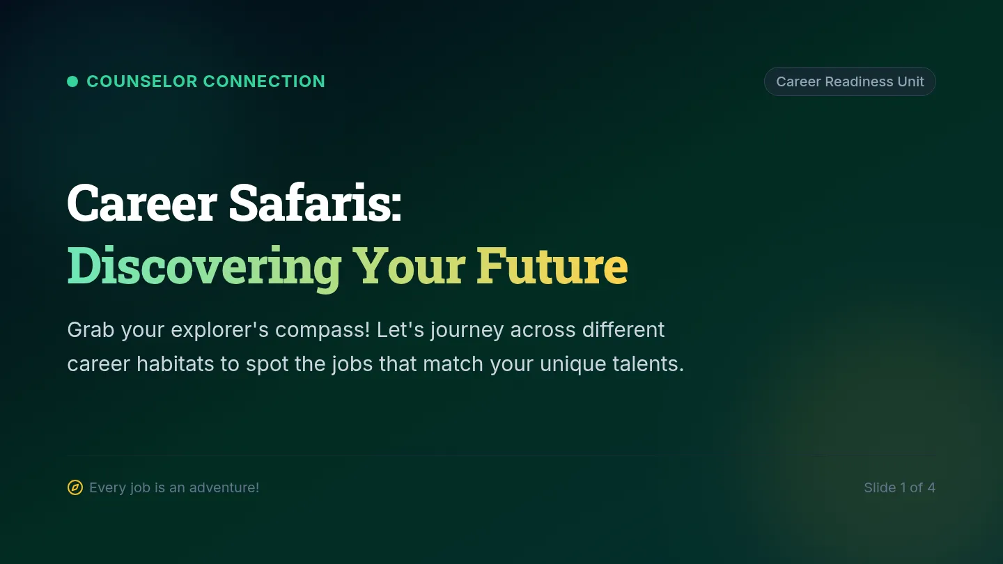 Career Safari Slides