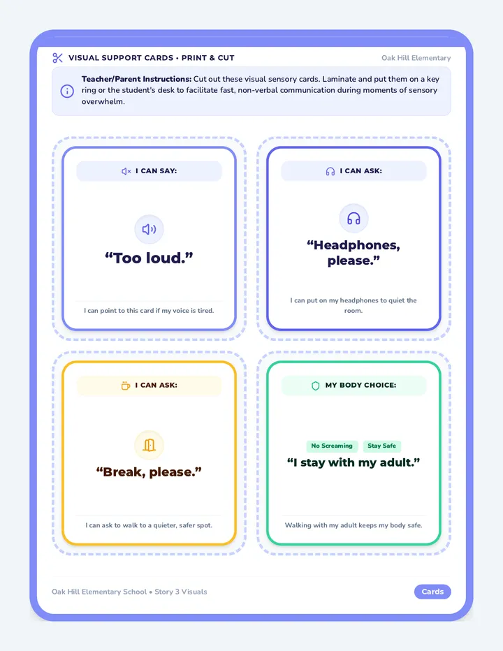 Too Loud Companion Cards