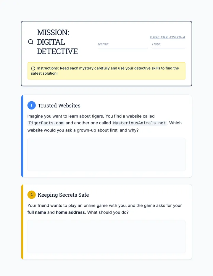 Digital Detectives • Lesson • Lenny.com