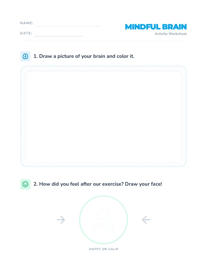 Mindfulness Activity Worksheet