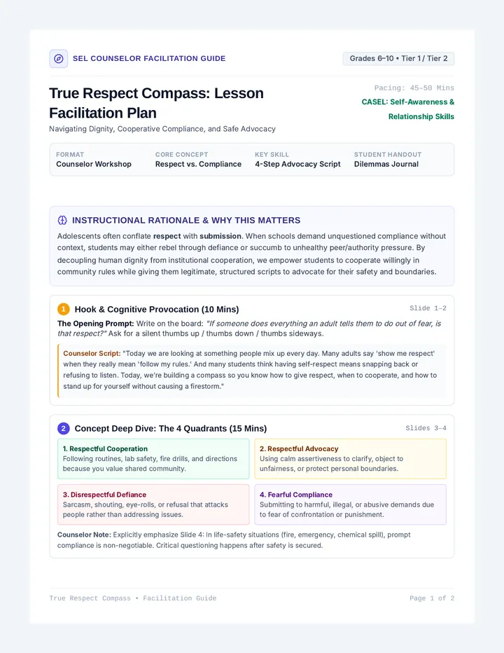 Respect Compass Counselor Guide