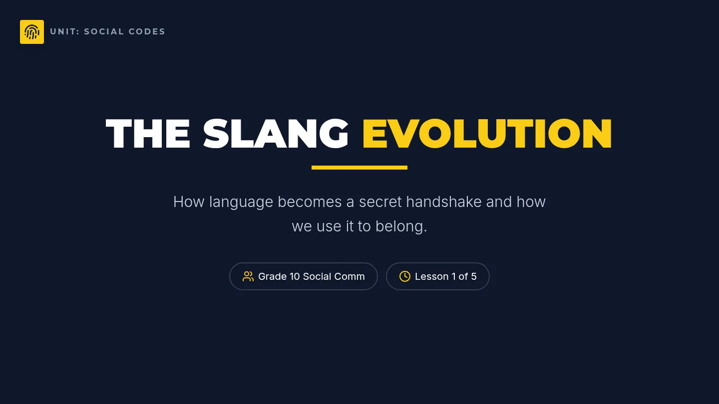 Slang Origins Slides
