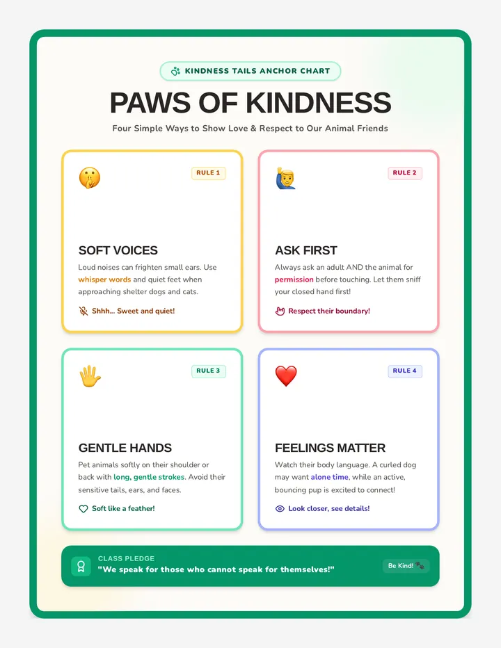 Paws of Kindness Poster