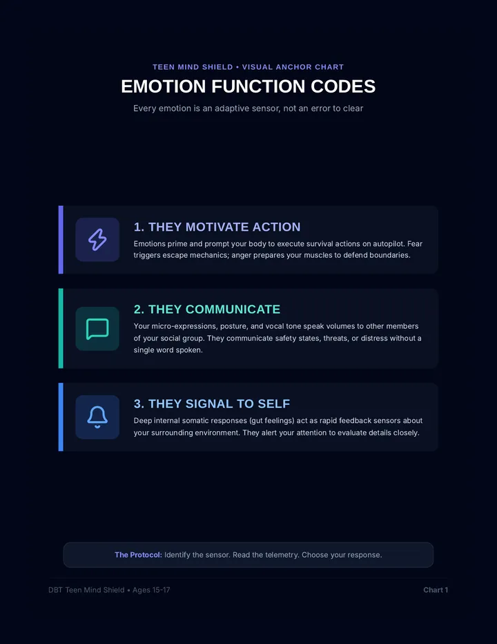 Teen Emotion Regulation Anchor Charts