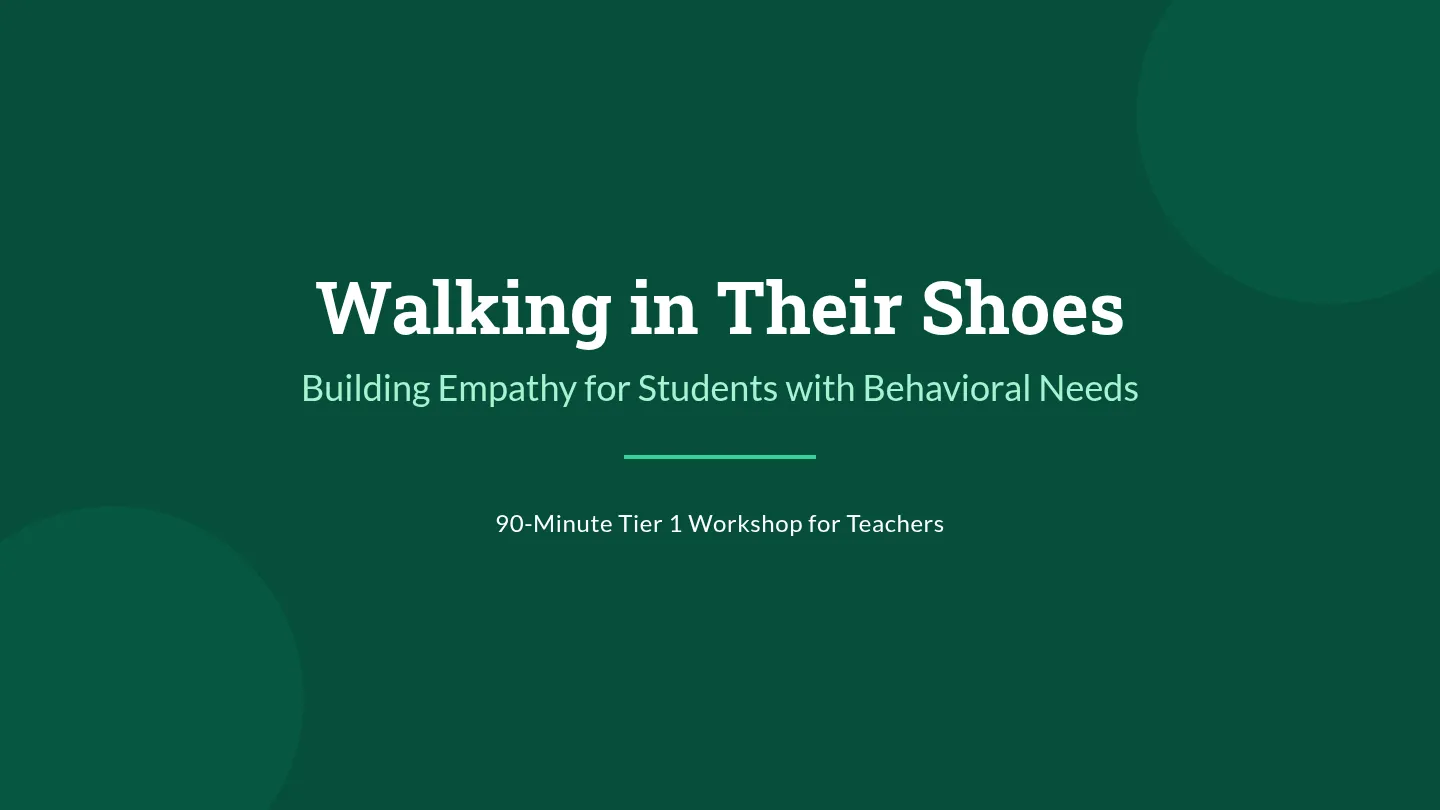 Walking in Their Shoes Slides