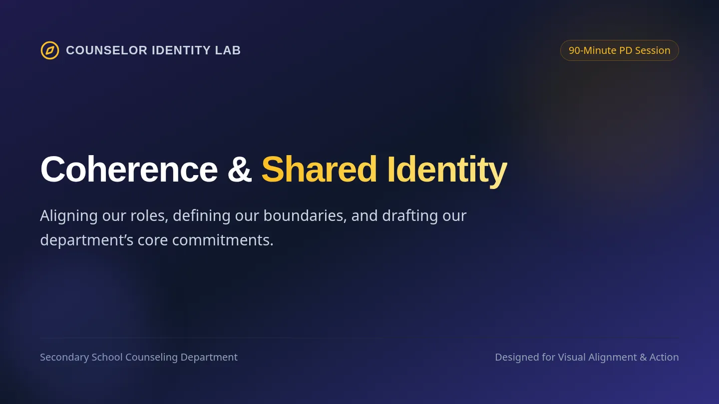 Counselor Identity Slides