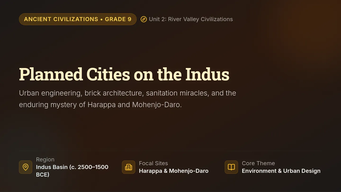 Indus Planned Cities Slides