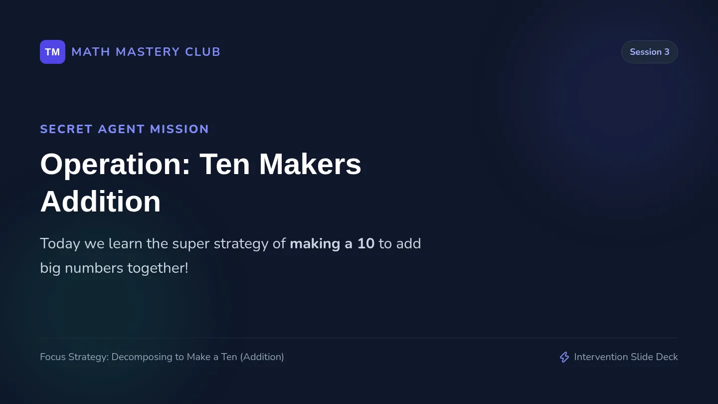 Ten Frame Addition Slides
