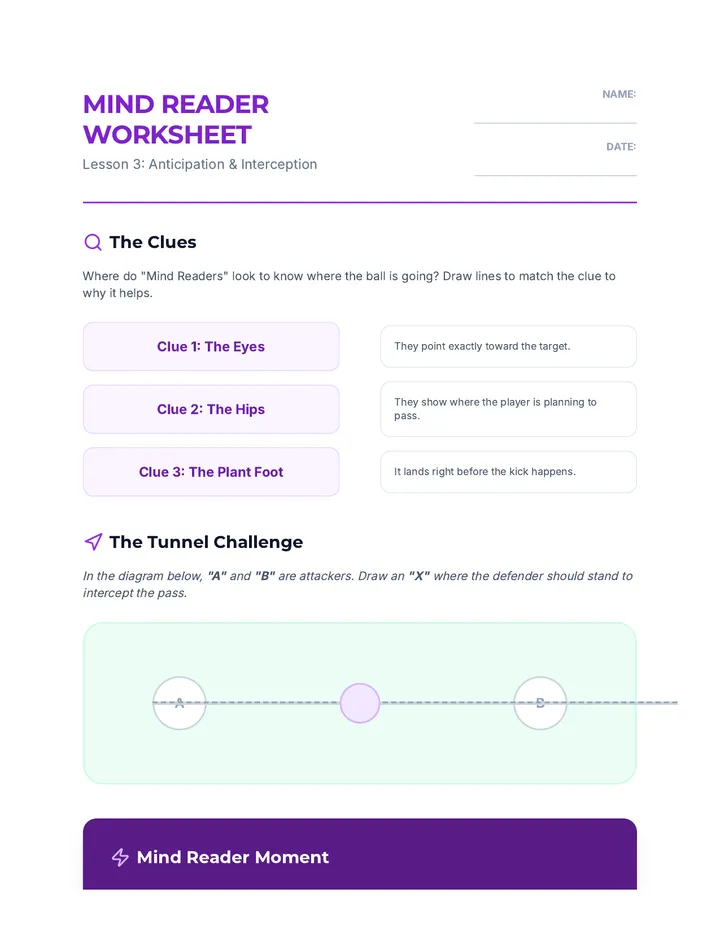Mind Reader Worksheet