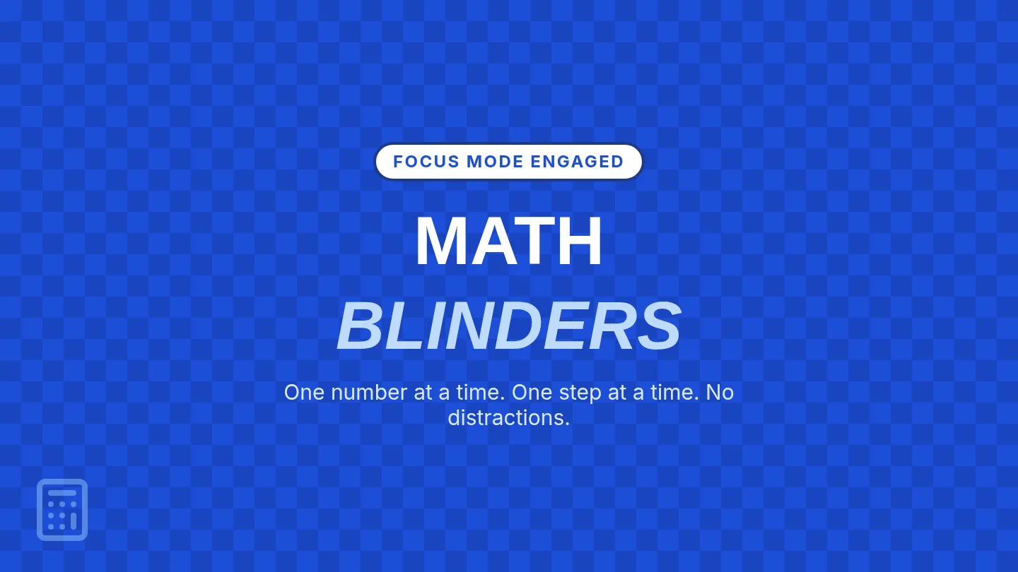 Math Focus Slides