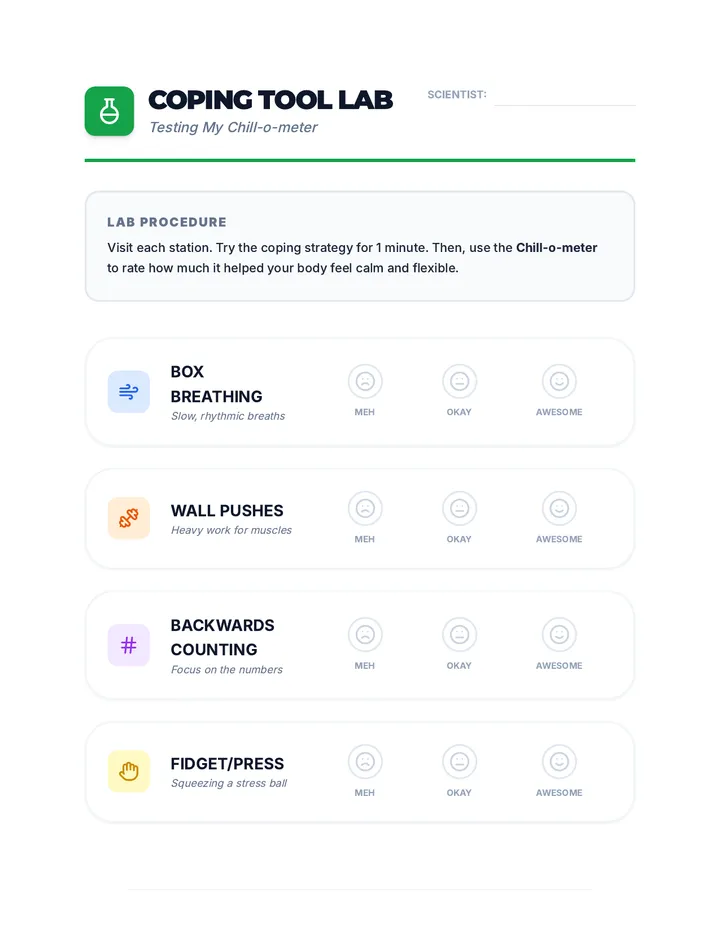 Chill-o-meter Rating Sheet