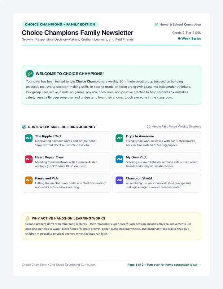 Choice Champions Family Newsletter