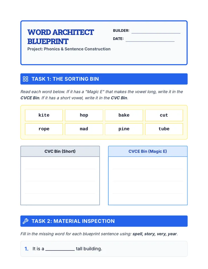 Logic Blueprint Worksheet