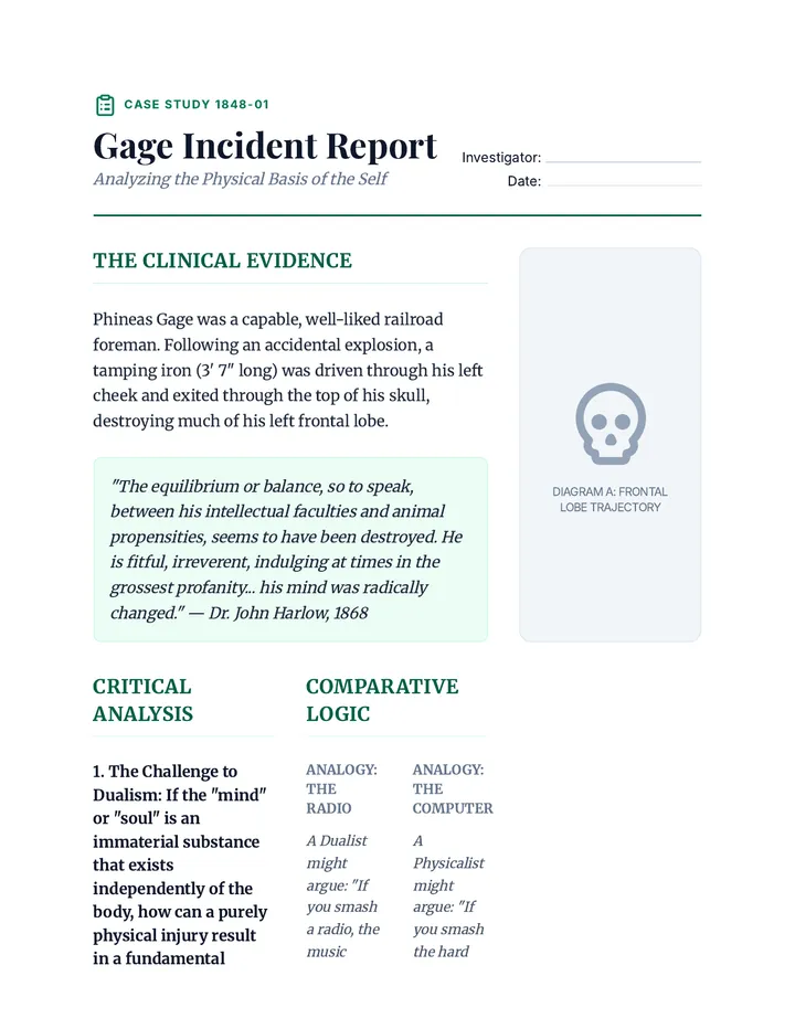 Gage Incident Report Worksheet
