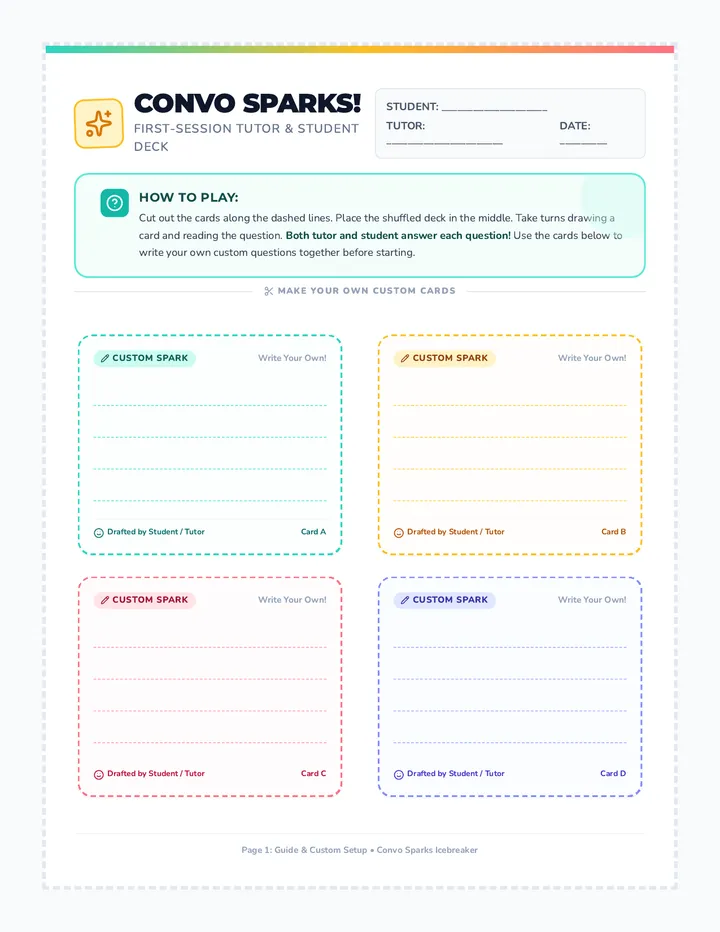 Convo Sparks Cards
