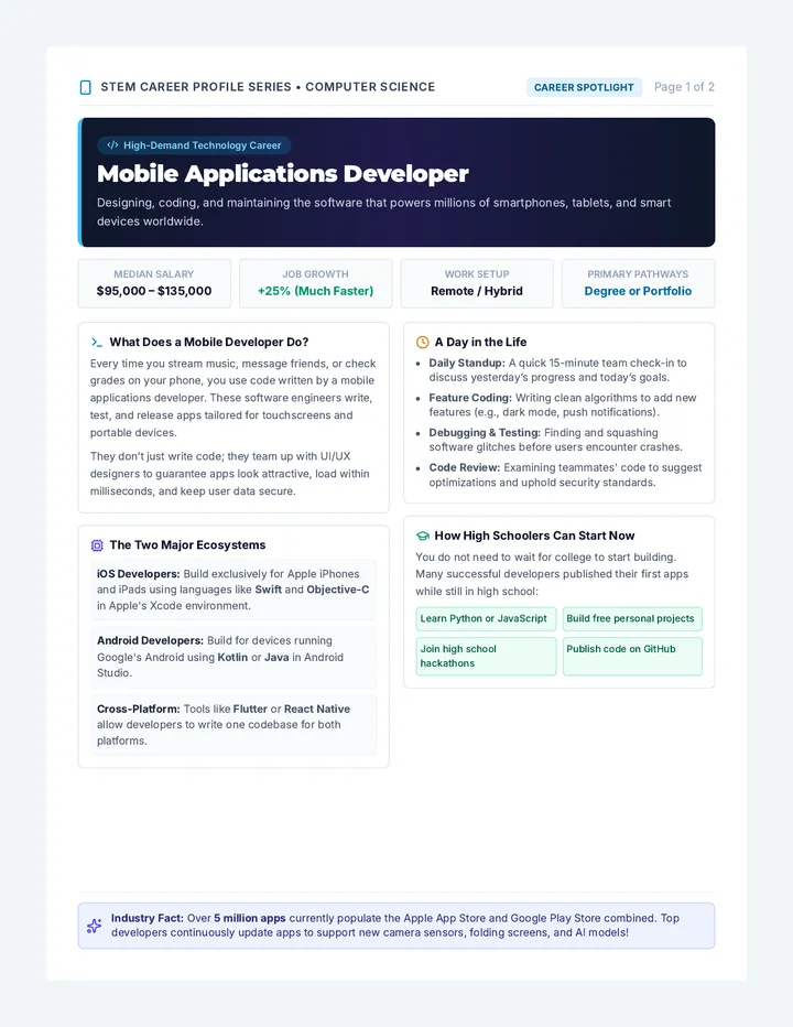 Mobile Developer Career Article