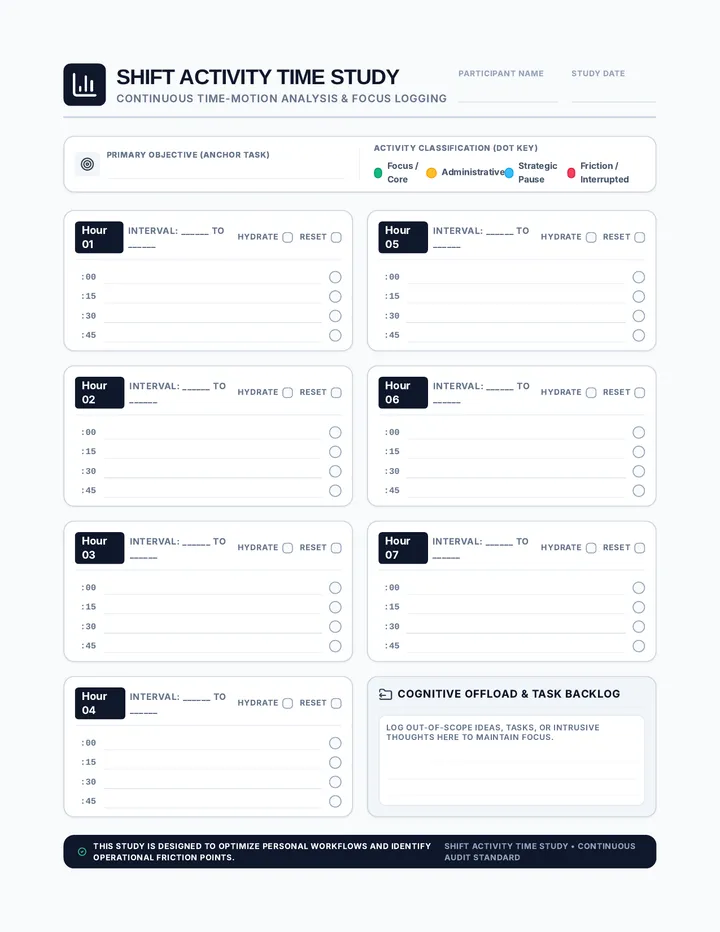 Focus Flow Tracker Log