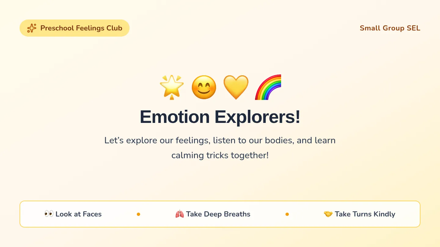 Emotion Explorers Slides