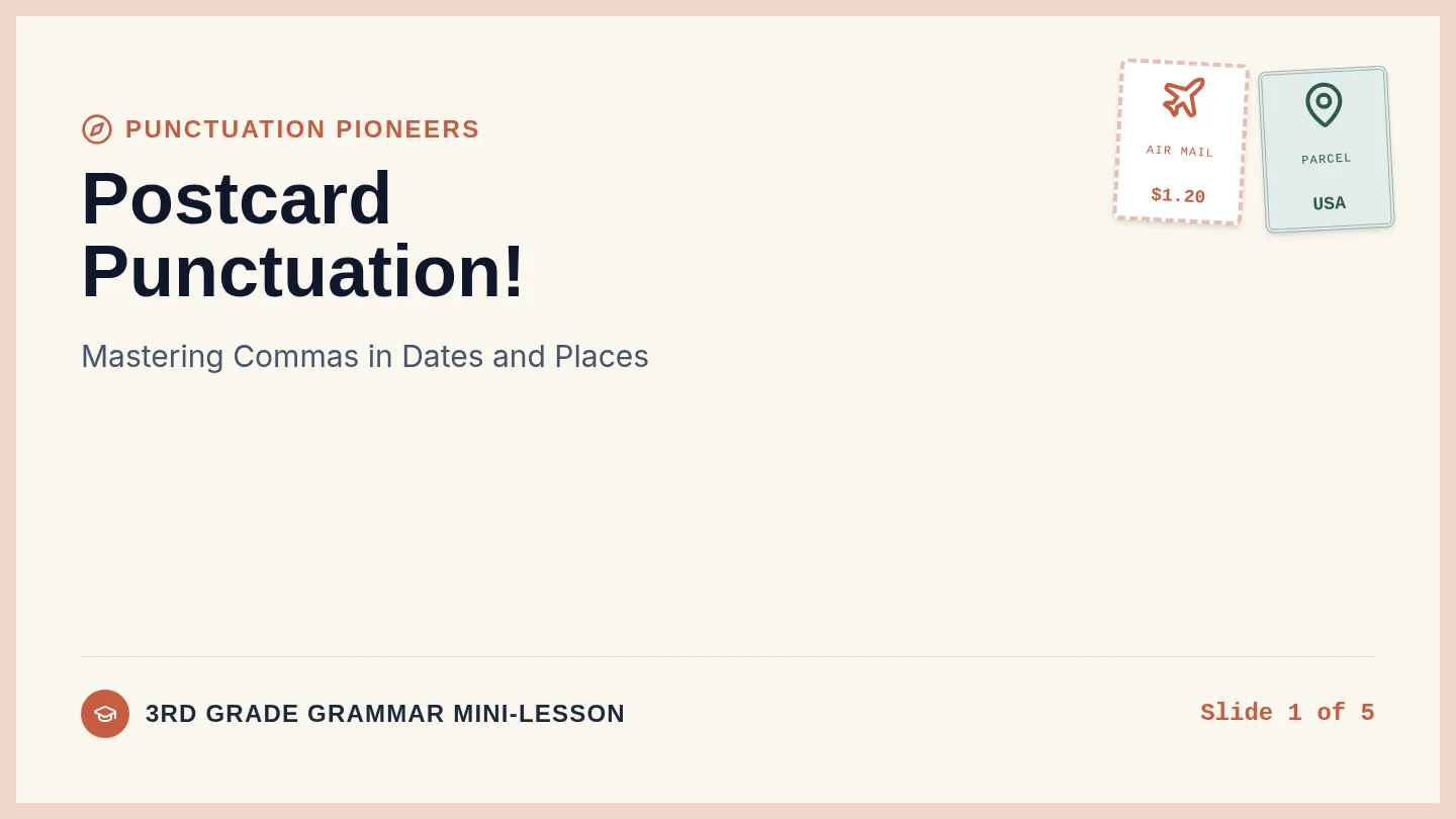 Dates and Places Slides